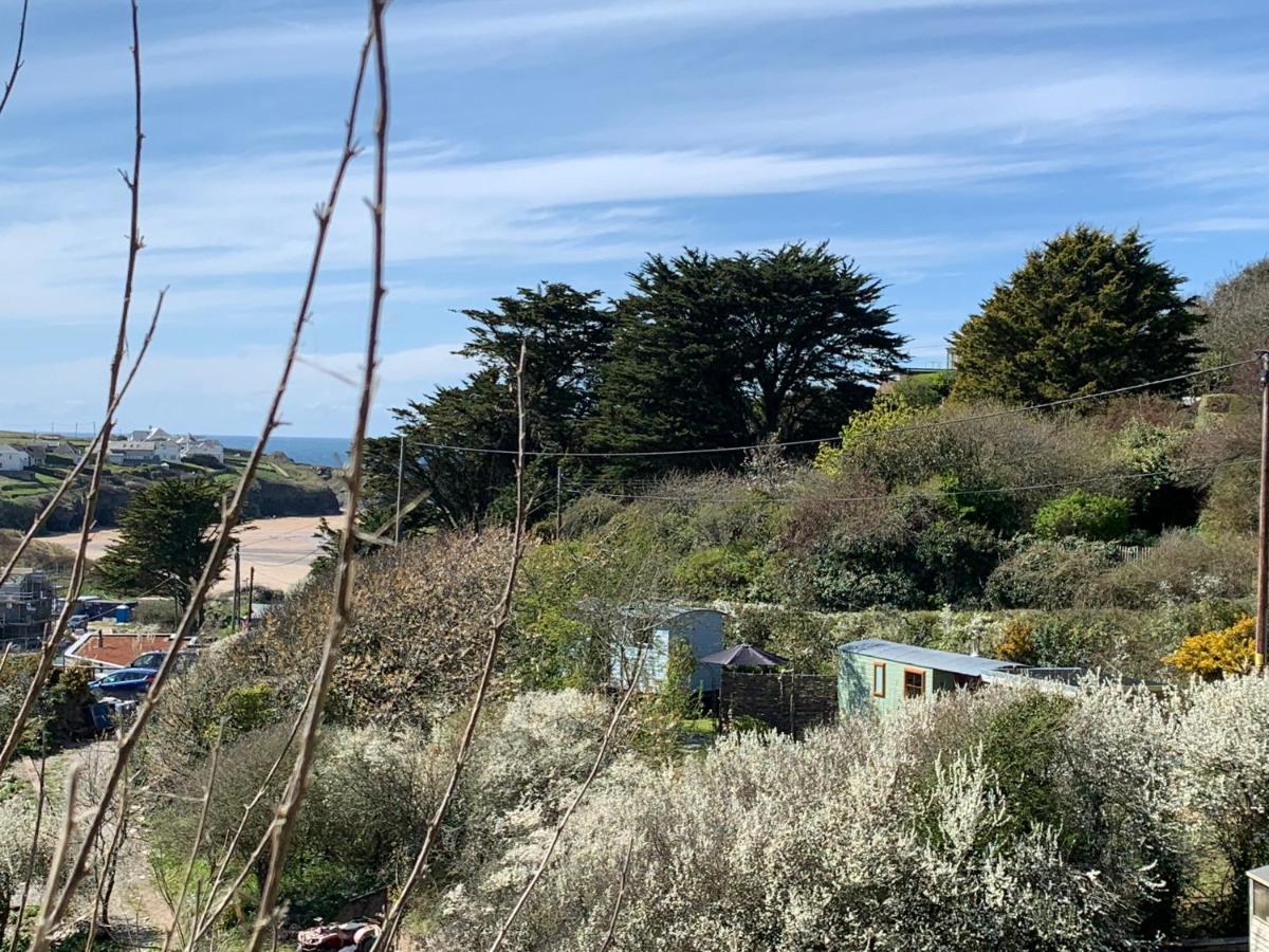 Tides Reach, Deluxe Shepherds Hut 1, 100M From The Beach Saint Merryn Exterior photo
